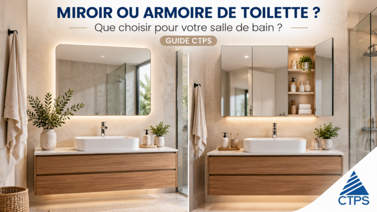 Miroir ou armoire de toilette : que choisir pour sa salle de bain ?