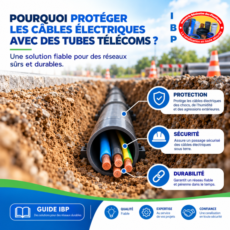 Pourquoi protéger les câbles électriques enterrés avec des tubes Télécoms ?